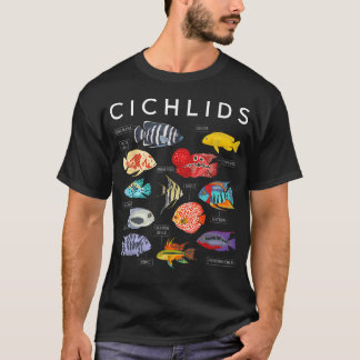 Colorful Tropical Fish Type Of Cichlid Biology T-Shirt