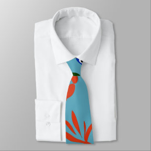 Colorful Tropical Fish Underwater Pattern Neck Tie