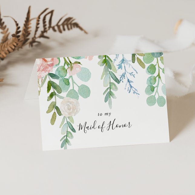 Colorful Tropical Floral Bridal Party Thank You Card (Creator Uploaded)