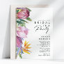 Colorful Tropical Floral | Bridal Tea Party Invitation