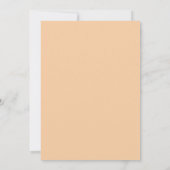 Colorful Tropical Floral Casual | Peach Wedding Invitation (Back)