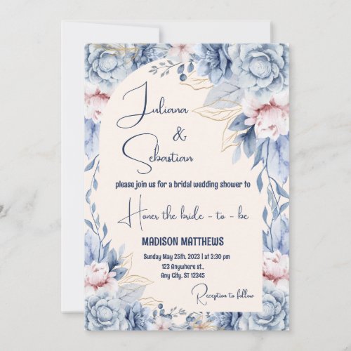 Colorful Tropical Floral Casual wedding Invitation