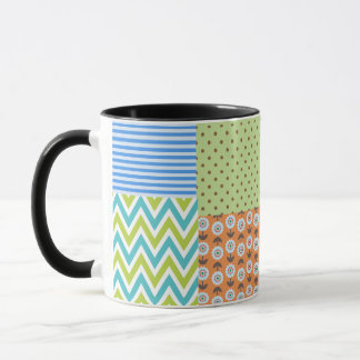 Colorful Tropical Floral Coffee Mug – Vibrant Flow