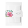 Colorful Tropical Floral | Invitation Belly Band