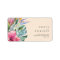 Colorful Tropical Floral | Peach RSVP Address