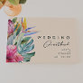 Colorful Tropical Floral | Peach Wedding Guest Boo Guest Book