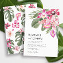 Colorful Tropical Floral Wedding Invitation
