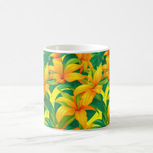 Colorful Tropical Flowers Coffee Mug
