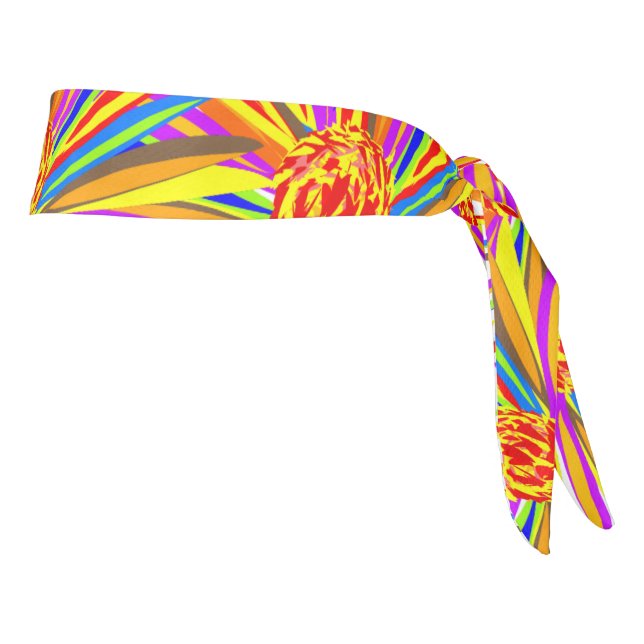 Colorful Tropical Flowers Headband (Rotate 90)