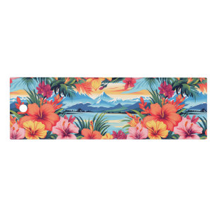 Colorful Tropical Flowers & Landscape Ruler
