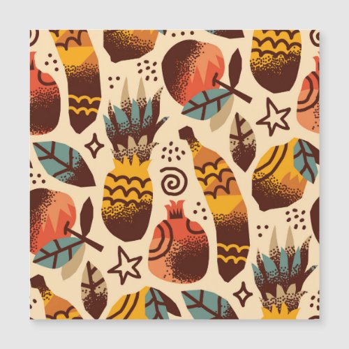 Colorful Tropical Fruit Mix Pattern