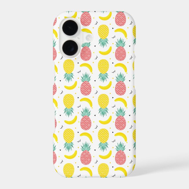 Colorful Tropical Fruit Pattern Iphone Case (Back)