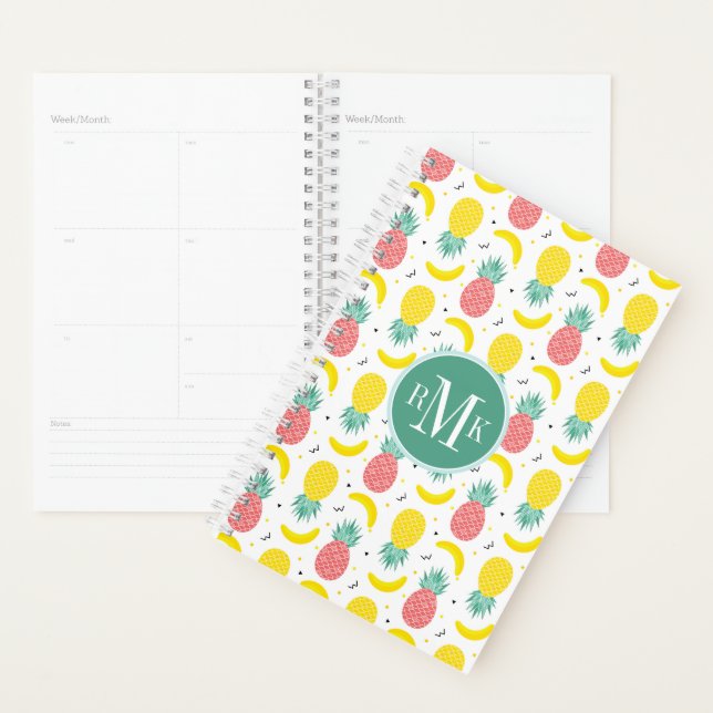 Colorful Tropical Fruit Pattern Planner (Display)