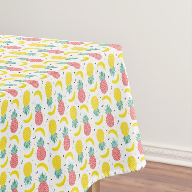 Colorful Tropical Fruit Pattern Tablecloth (In Situ)