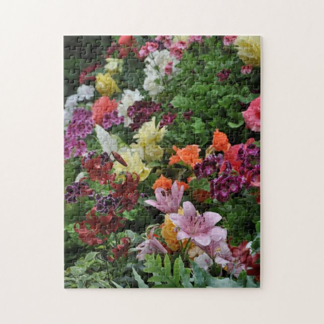 Colorful tropical garden jigsaw puzzle (Vertical)