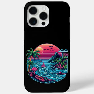 Colorful. Tropical/Hawaiian neon iPhone 15 Pro Max Case