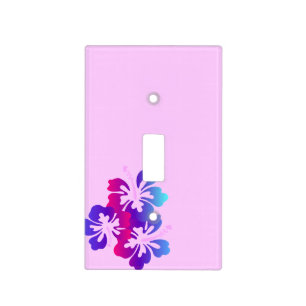 Colorful Tropical Hibiscus Light Switch Cover