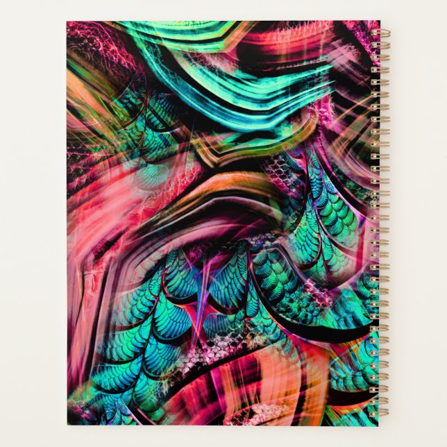 Colorful Tropical Jungle Planner (Back)