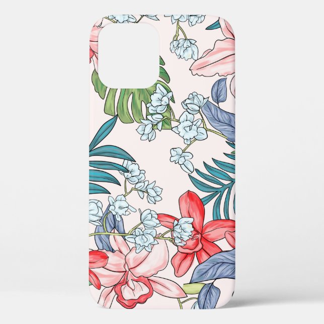 Colorful Tropical Jungle Seamless Print Case-Mate iPhone Case (Back)