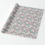 Colorful Tropical Jungle Seamless Print Wrapping Paper