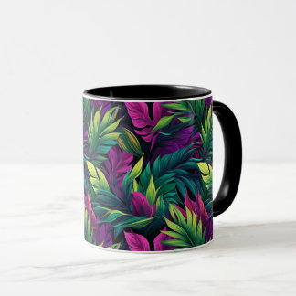 Colorful Tropical Leaves Mug