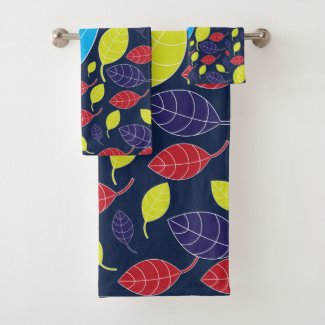 Colorful Tropical Leaves Nature Pattern 
