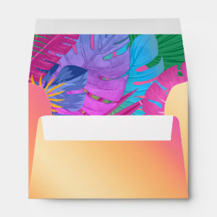 Colorful Tropical Leaves Sunset ID575 Envelope
