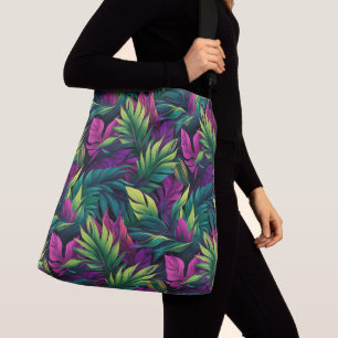 Colorful Tropical Leaves Tote 