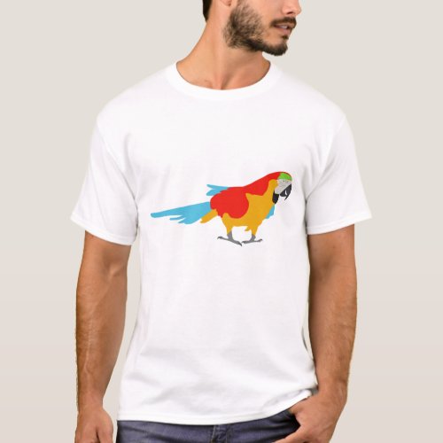 Colorful Tropical Macaw T_Shirt