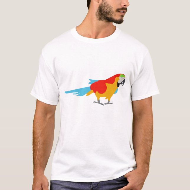 Colorful Tropical Macaw T-Shirt (Front)