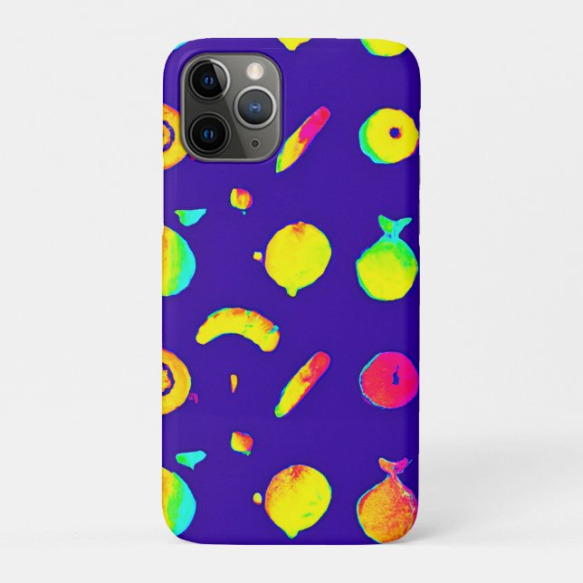 Colorful Tropical Neon Fruit Pattern Case-Mate iPhone Case (Back)
