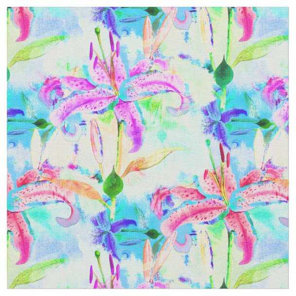 Orchid Flowers Fabric