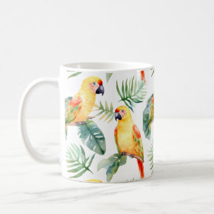 Colorful Tropical Parrot Coffee Mug