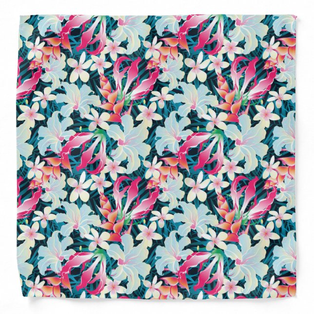 Colorful Tropical Pattern Bandana (Front)
