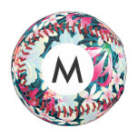 Colorful Tropical Pattern Baseball