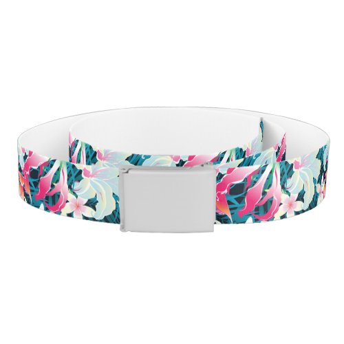 Colorful Tropical Pattern Belt