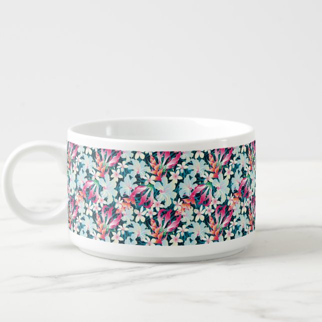Colorful Tropical Pattern Bowl (Right)