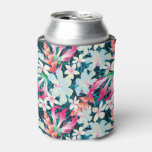 Colorful Tropical Pattern Can Cooler