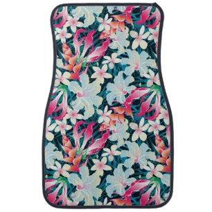 Colorful Tropical Pattern Car Mat