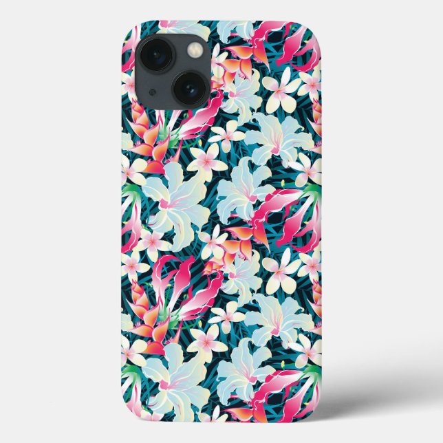 Colorful Tropical Pattern Case-Mate iPhone Case (Back)