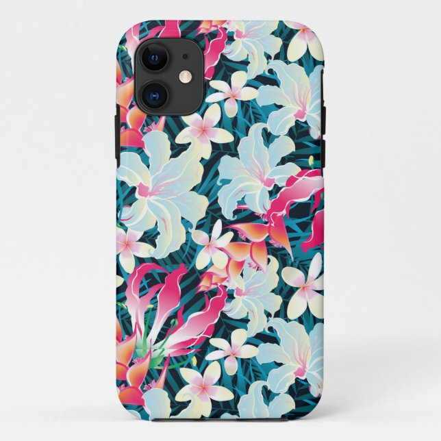 Colorful Tropical Pattern Case-Mate iPhone Case (Back)