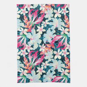 Colorful Tropical Pattern Kitchen Towel