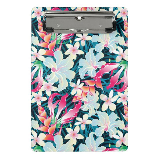 Colorful Tropical Pattern Mini Clipboard (Front)