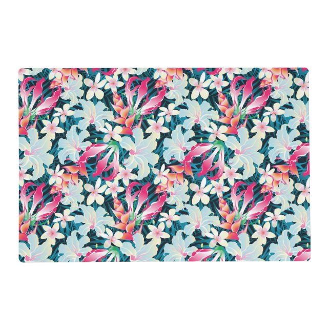 Colorful Tropical Pattern Placemat (Front)
