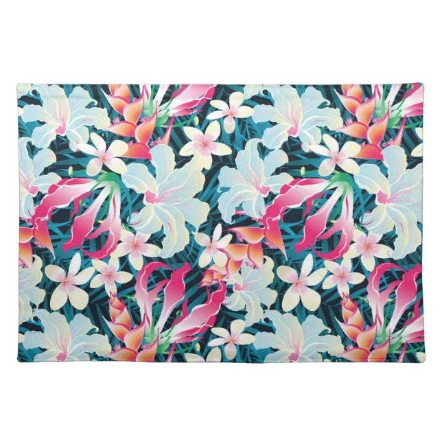 Colorful Tropical Pattern Placemat (Front)