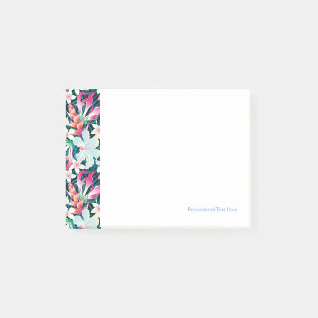 Colorful Tropical Pattern Post-it Notes (Front)