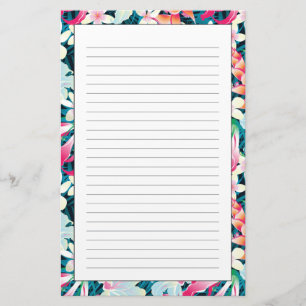 Colorful Tropical Pattern Stationery