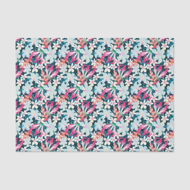Colorful Tropical Pattern Tissue Paper (Front)