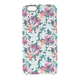 Colorful Tropical Pattern Clear iPhone 6/6S Case