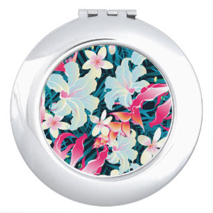 Colorful Tropical Pattern Vanity Mirror